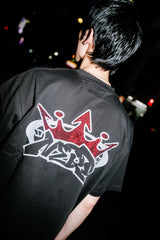 キングロゴラインストーンTシャツ