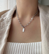 huu サージカルスチールヒップフレッシュウォーターパールボールド3ウェイネックレス / huu Surgical Steel Hip Fresh Water Pearl Bold Three-Way Necklace