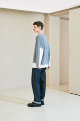 エルボーセクションヘビーカーディガン/ELBOW SECTION HEAVY CARDIGAN GREY