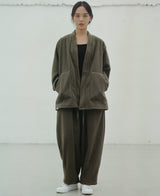WARM-FLEECE BALLOON PANTS (Khaki) / ウォームフリースバルーンパンツ