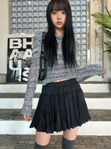 ボカシウェーブルーズニット/Bokashi weave loose knit