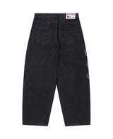 939 APPLIQUE DENIM PANTS (BLACK)