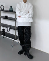 CR ラミネーティングクロップドジャケット / CR Laminating Cropped Jacket (2 colors)