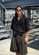 Soft punched-knit collar shirt 3COLOR