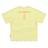 SLOGAN LIST LOGO TEE_LIGHT YELLOW (6687454625910)