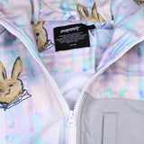 ロイヤルフリースフードジャケット / BSR2223FWJK104 ROYAL FLEECE HOODED JACKET BEAR RABBIT PASTEL CHECK