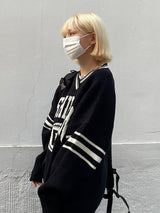 ウォッシングトーンVネックニットウェア/Washington V-neck Knitwear