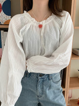 ロディンチェリーストーンハートネックレス / [925silver] Rodin Cherry stone Heart Necklace