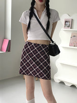 ベリンティーンチェックミニスカート / Bellin Teen Check Mini Skirt