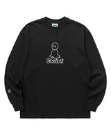 メルトアウトラインロゴロングスリーブTシャツ / MELT OUTLINE LOGO LS TEE (4565055832182)