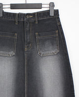 ダブルポケットロングスカート/no.713 Double Pocket Long Skirt (2color)