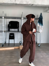 ヘビー クロップ フード ジップアップ フーディ