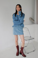 アルパカVネックニット / Alpaca V-neck Knit (6color)