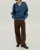 RajVネックニット/Raj V-neck Knit (6color)