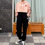 スマイルフラワースウェットパンツ / smile flower sweat jogger pants (4649643343990)
