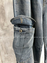 Rough Cargo Denim Wide Pants