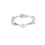 two heart wave ring