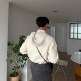 ASCLO Classic Embroidery Half Zip Up Knit (4color)