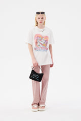 ウィッティバニートムボーイグラフィックTシャツ / (Taeyeon's Pick)WITTY BUNNY TOMBOY GRAPHIC T-SHIRT [WHITE]