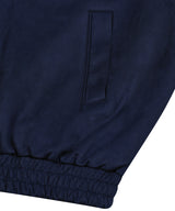87-STAN031 [Vegan Suede] Voldest Stylish Line Varsity Suede Jacket Navy
