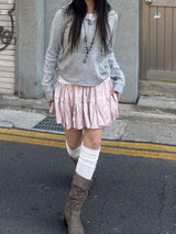 ロマンティックリンクルバンディングスカート / Romantic wrinkle banding skirt