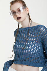 バイクロップドニット/BAY CROPPED KNIT