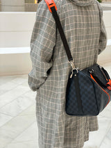 [ASCLO MADE] Linen Check Set Up Hood Coat (6562354233462)