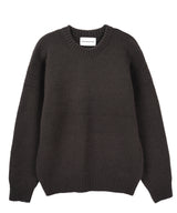 Pullover muffler knit set_Charcoal