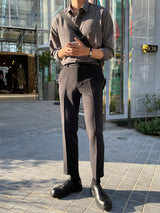 ディープデイリーセミフィットスラックス/Deep Daily Slim Fit Slacks (4 colors)