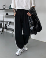 UI サイドカラージョガーパンツ / UI Side Color Jogger Pants (2 colors)