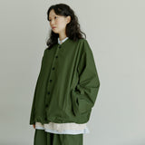 スタジアムジャケット / unisex stadium jacket khaki