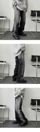 By Deep Washing Denim Pants