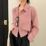 [6color] Basic pocket shirt & blouse