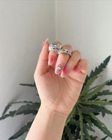[I-DLE Soyeon] Silver gemstone ring_1