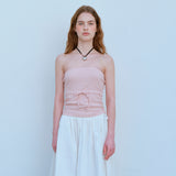 ワッフルチューブトップ / WAFFLE TUBE TOP, PINK