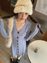 Lavender Twist Knit Dress