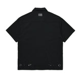 レイカットボタンシャツ / LAY-CUT BUTTON SHIRT_BK