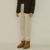 Lambswool knit jogger pants (6654566695030)