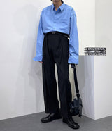 パイプ ピンタック スラックス / OWN Pipe pin tuck slacks (Set - up / 2 colors)