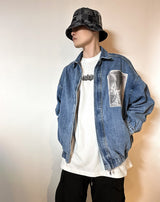 BBD The Apparition Patchwork Denim Bucket Hat (Black)