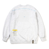 21 TYPO OVERSIZED HEAVY SWEAT CREWNECK WHITE MELANGE / BLACK (6624158908534)