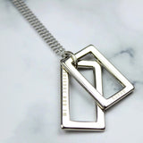 logo two-pendant necklace (6640071573622)