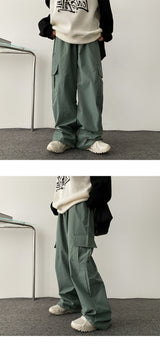 [Wide, jogger two way] Peta Tantan cargo wide pants