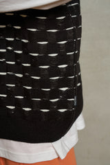ROPE CHECKER KNIT VEST