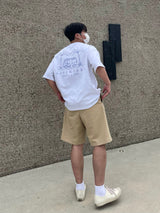 ポートコットン２タックハーフパンツ