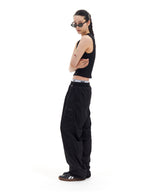 ナイロンシャーリングパンツ (BLACK)
