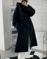 AZロングウールフードコート/AZ Long Wool Hooded Coat (3 colors)