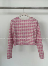 X Tweed bustier cardigan set