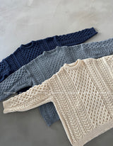 Cooking Twisted Doughnut Patterned Oversized Fit Knitwear