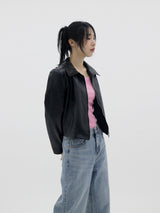 リミットレザージャケット/Limit leather jacket (2color)